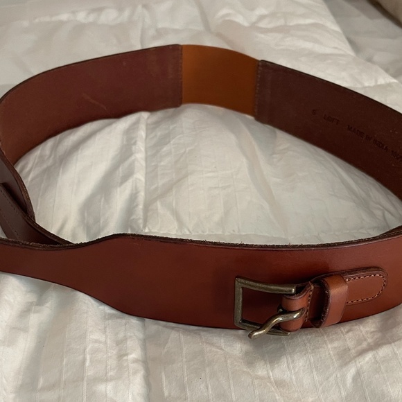 Leather Wide Waist Belt
